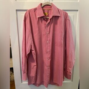 Robert Talbott Red Casual Button Down Shirt Classic Design NWOT